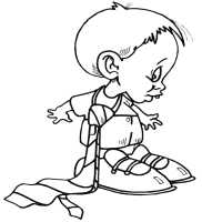 A coloring page of fathers day
